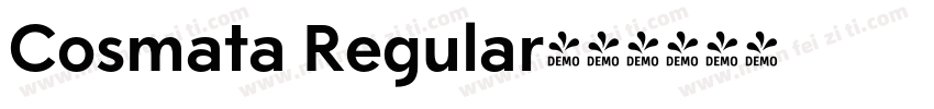 Cosmata Regular字体转换